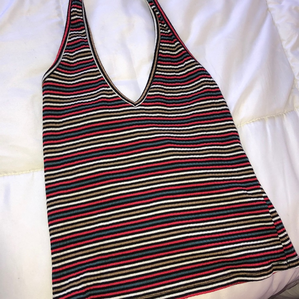 Striped Halter Top